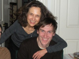 Sharon C.Peters with one of her sons, Dec 2008